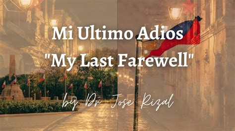 my last farewell tagalog|Mi último adiós .